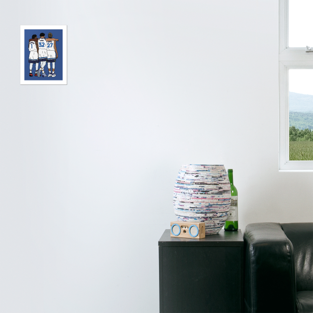 Ant, KAT & Gobert Minnesota Timberwolves Posters and Art Prints